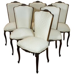 Set of Six Louis XV Style Dining Chairs 11