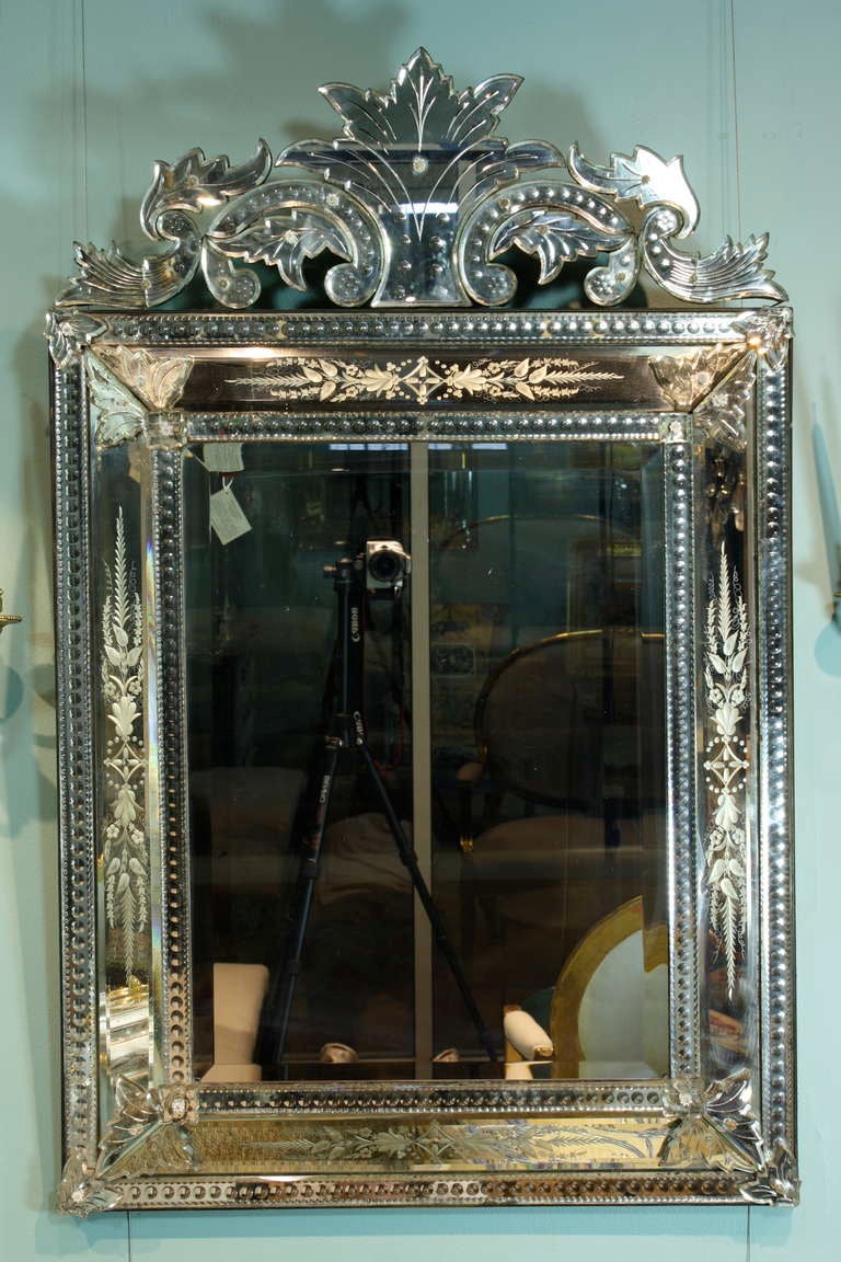Pareclose Mirror with Bevelled Glass at 1stDibs