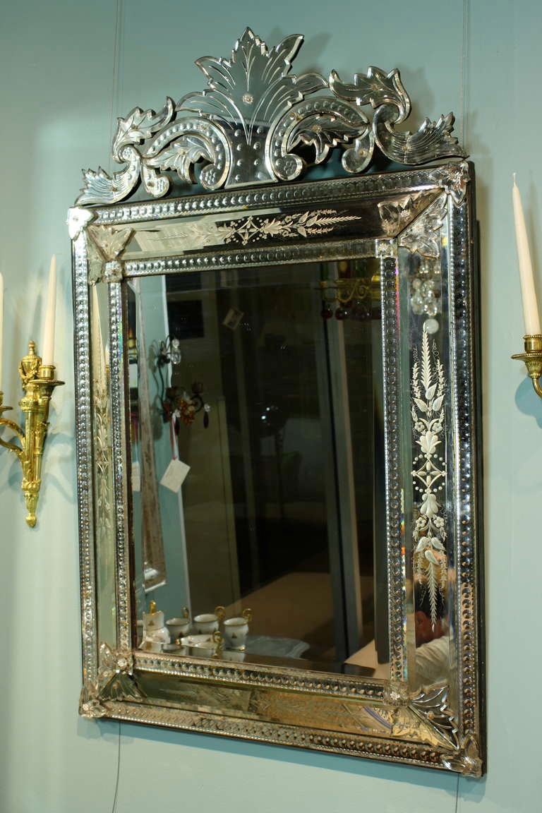 Pareclose Mirror with Bevelled Glass at 1stDibs