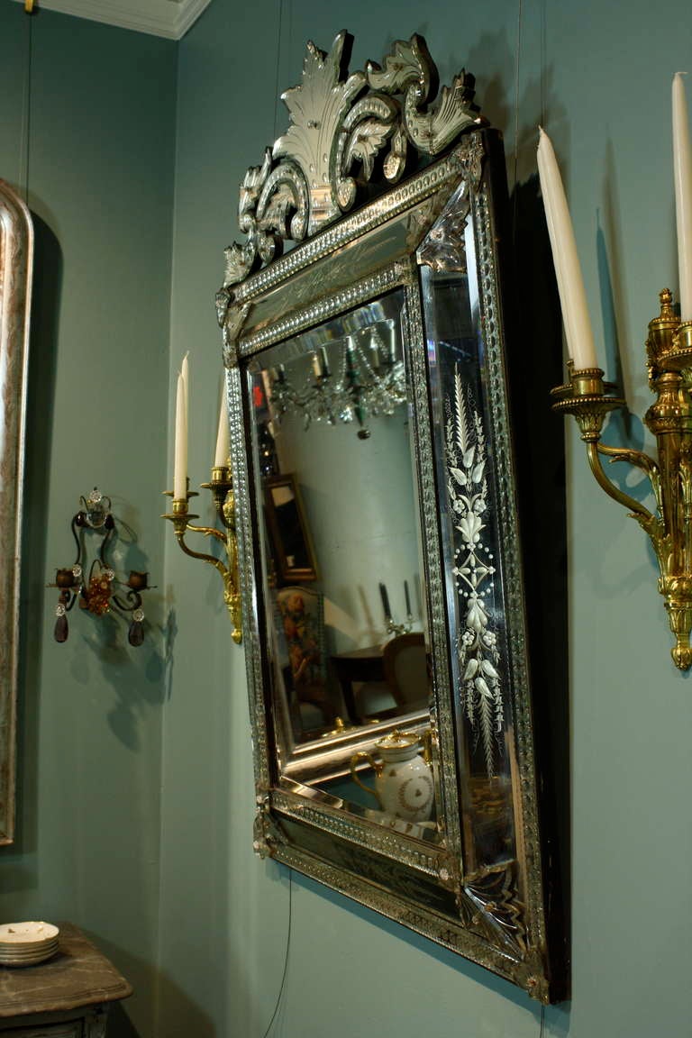 Pareclose Mirror with Bevelled Glass at 1stDibs