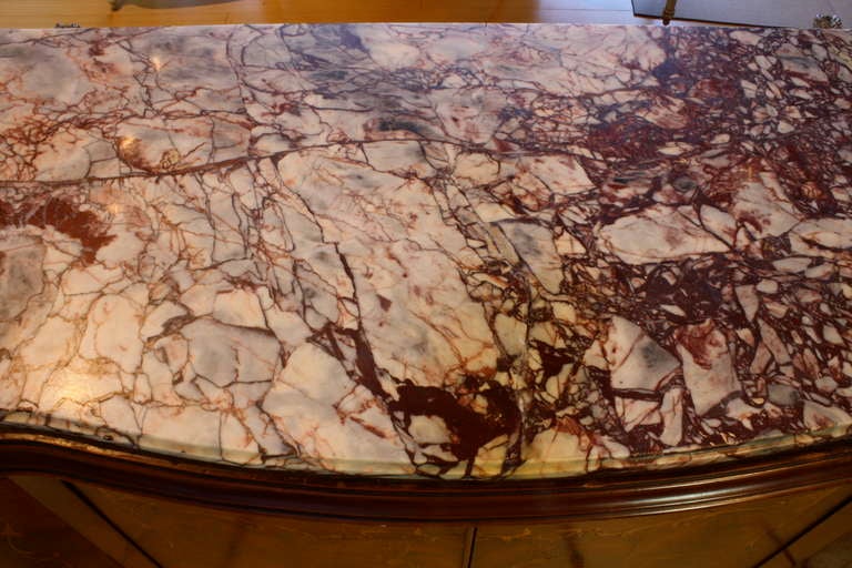 French Serpentine Marquetry Buffet 4