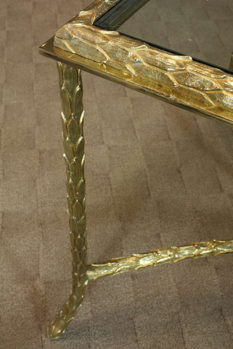 French Gilt-Bronze Coffee Table by Maison Baguès 3