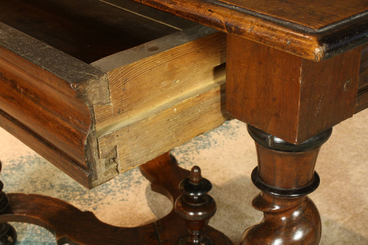 French Louis XIII Period Walnut Desk 4