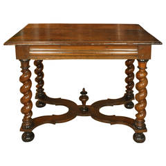 French Louis XIII Period Walnut Desk 7