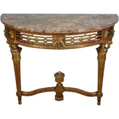 French Louis XVI Period Console Table 7