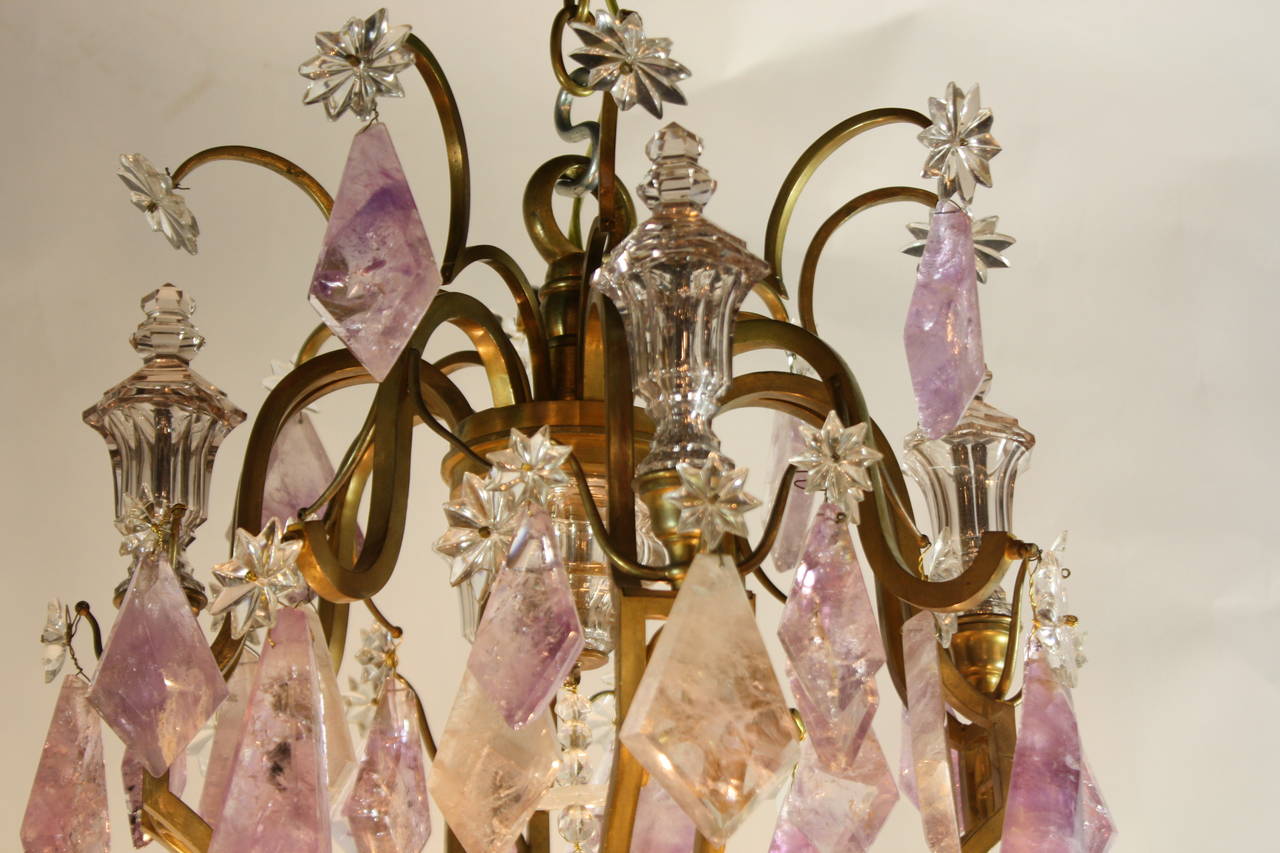 bronze chandeliers with crystals