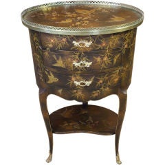 Antique French Napoleon III Painted Side Table