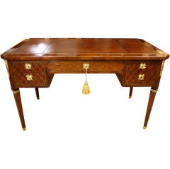 French Louis XVI Style Marquetry Desk
