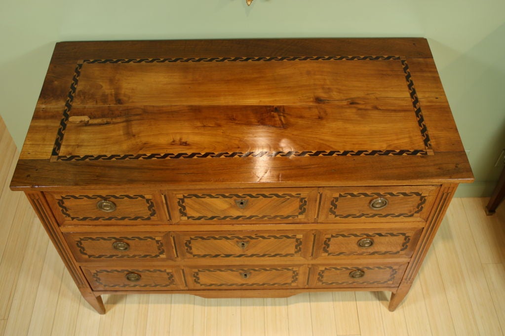 18th Century Italian Marquetry Commode In Good Condition In Pembroke, MA