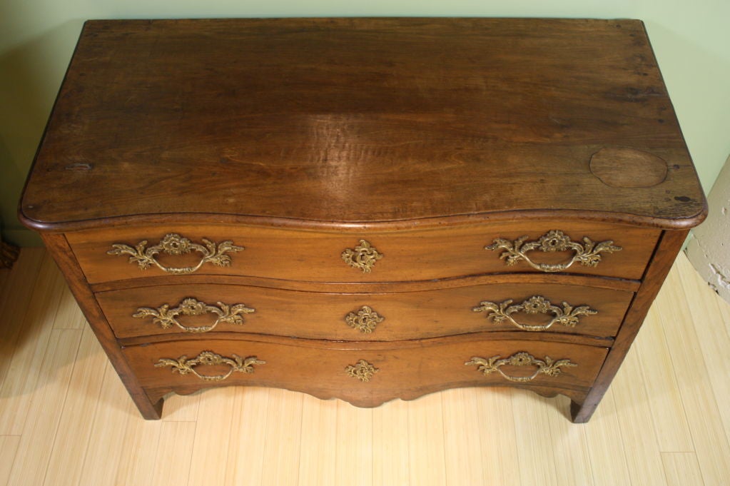 18th Century French Louis XV Period Walnut Commode For Sale