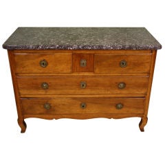 18th Century French Stamped Commode with Marble Top 7
