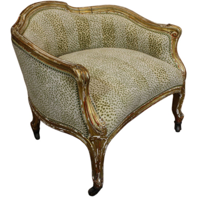 Louis XV Style Giltwood Dog Bed