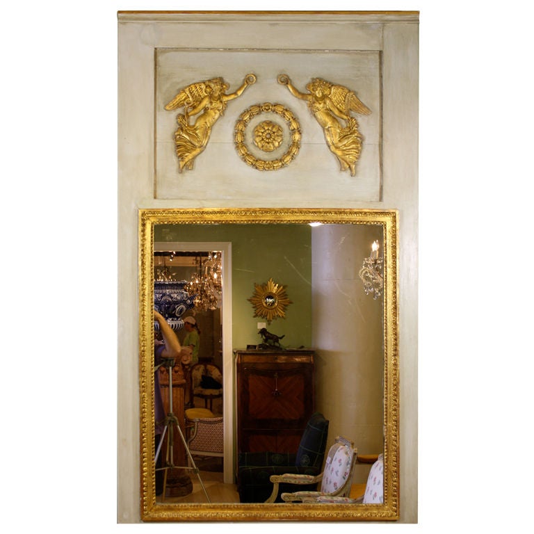 French Directoire Period Trumeau Mirror