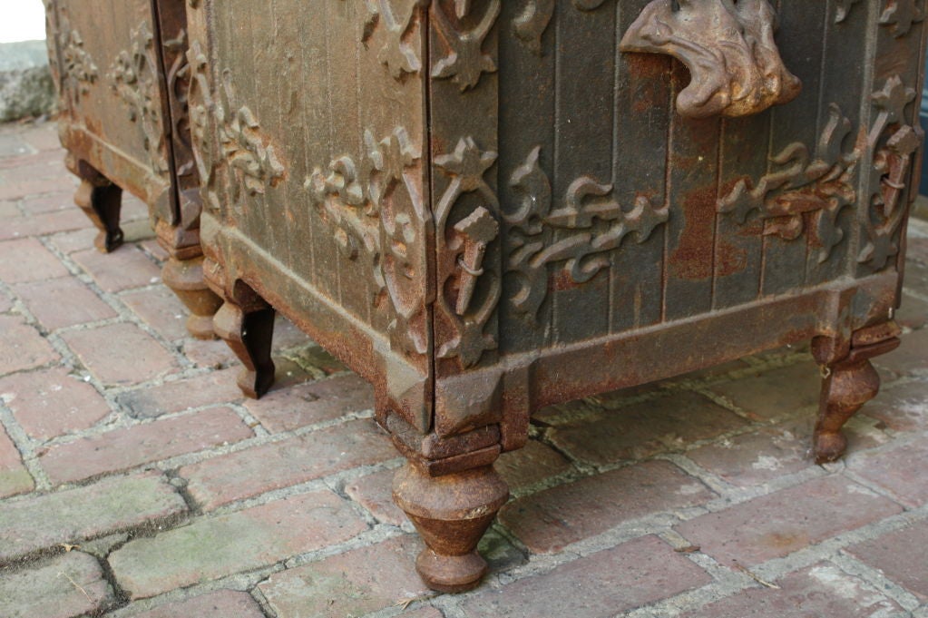 Pair of French Cast-Iron Planters 4