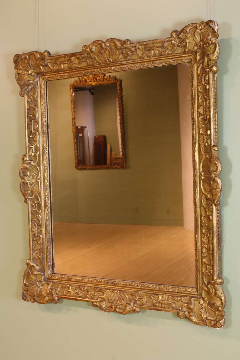 Régence French Regence Style Giltwood Mirror