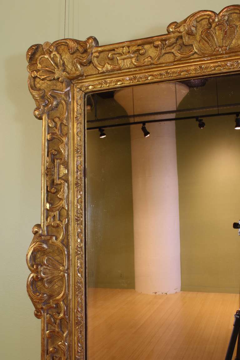 19th Century French Regence Style Giltwood Mirror