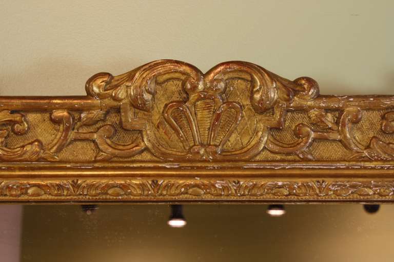 French Regence Style Giltwood Mirror 1