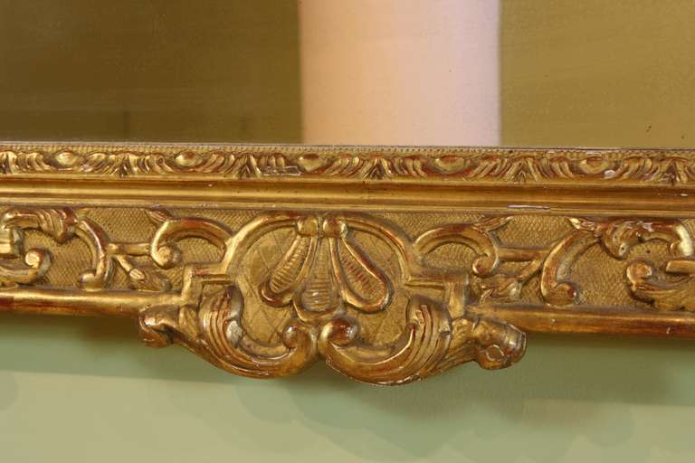 French Regence Style Giltwood Mirror 3