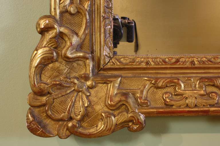 French Regence Style Giltwood Mirror 4