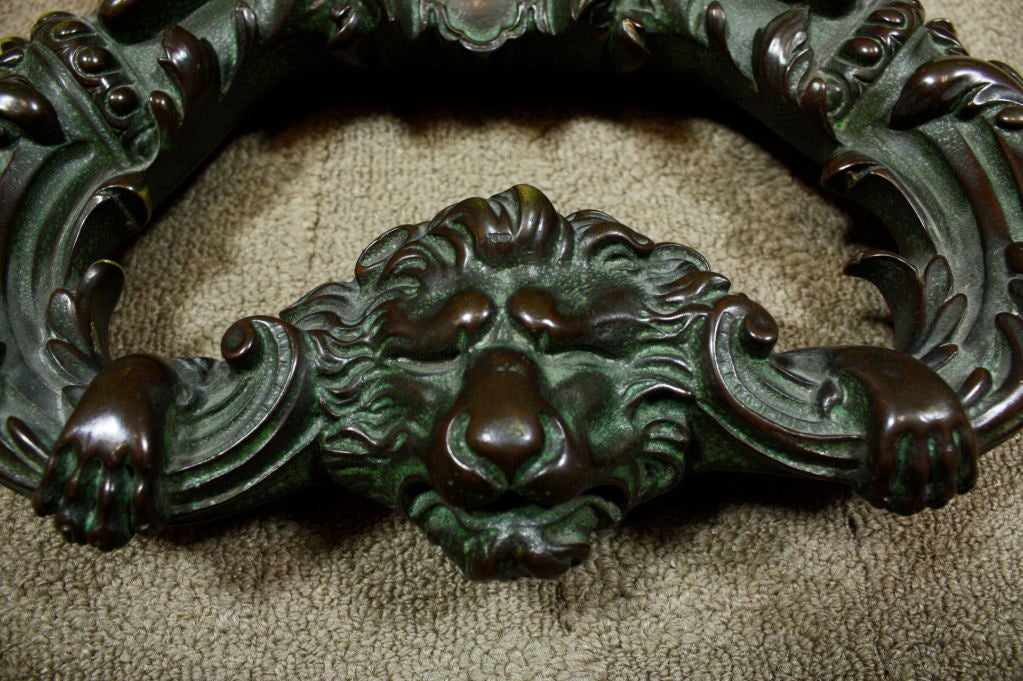 Pair of Impressive 18th Century French Bronze Door Pulls 4