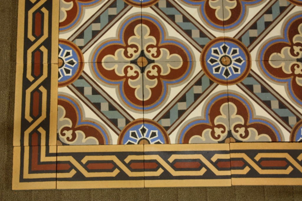 Set of French Encaustic Tiles 2