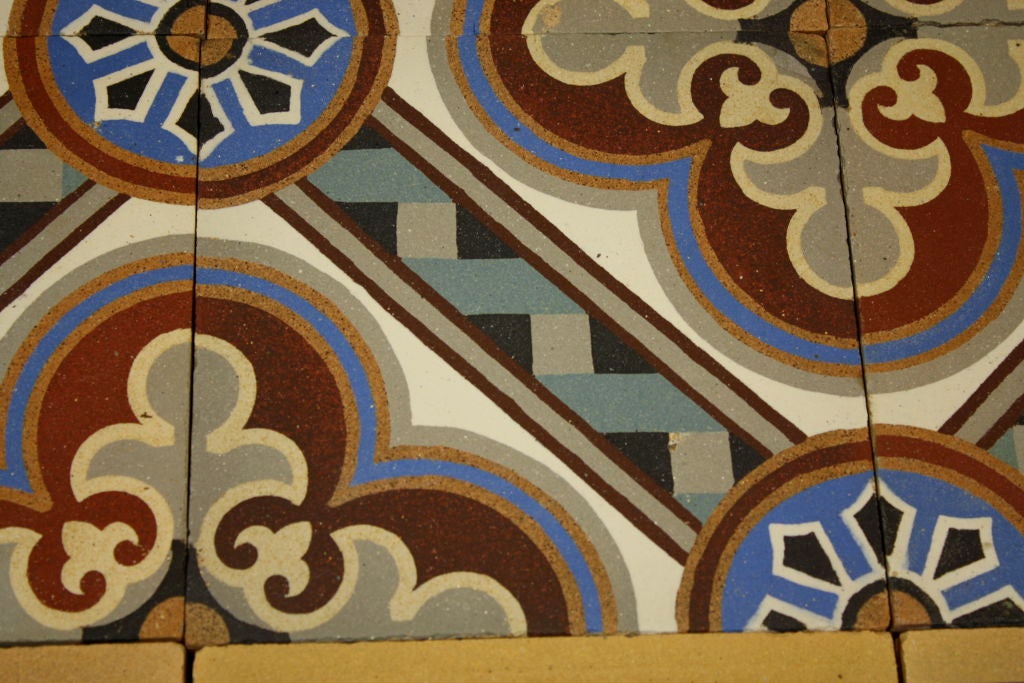 Set of French Encaustic Tiles 5