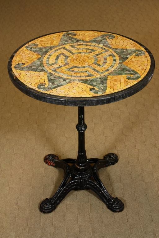mosaic top bistro table
