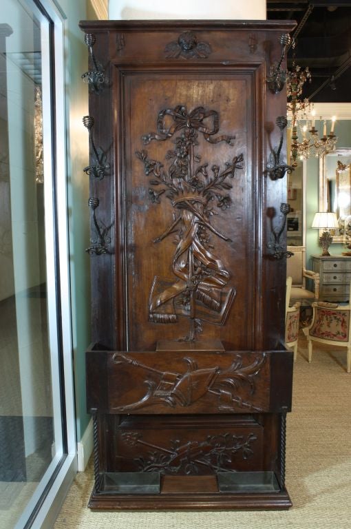 French 18th Century Boiserie Panel Hall Tree