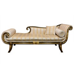 Vintage French Empire Style Recamier