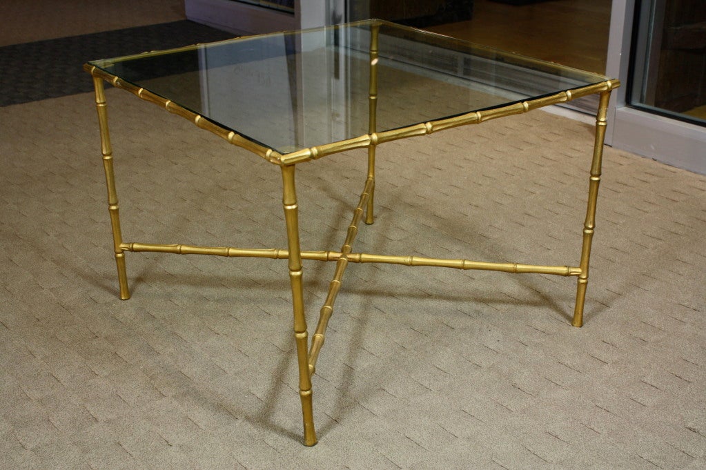 Ormolu French Baguès Style Gilded Bronze Coffee Table