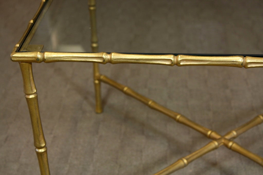 French Baguès Style Gilded Bronze Coffee Table 2