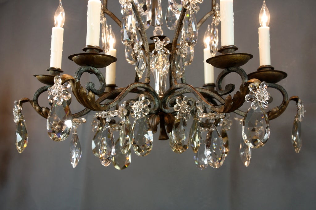 Bagues Style Iron and Crystal Chandelier 1