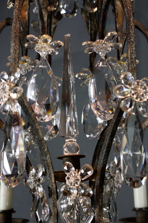 Bagues Style Iron and Crystal Chandelier 2