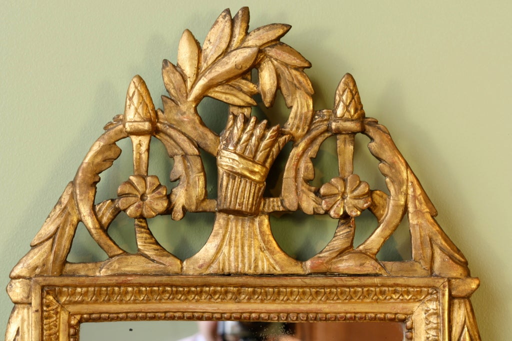 miroir trumeau dore