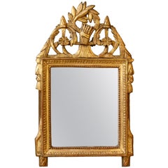 French Directoire Period Giltwood Trumeau Mirror