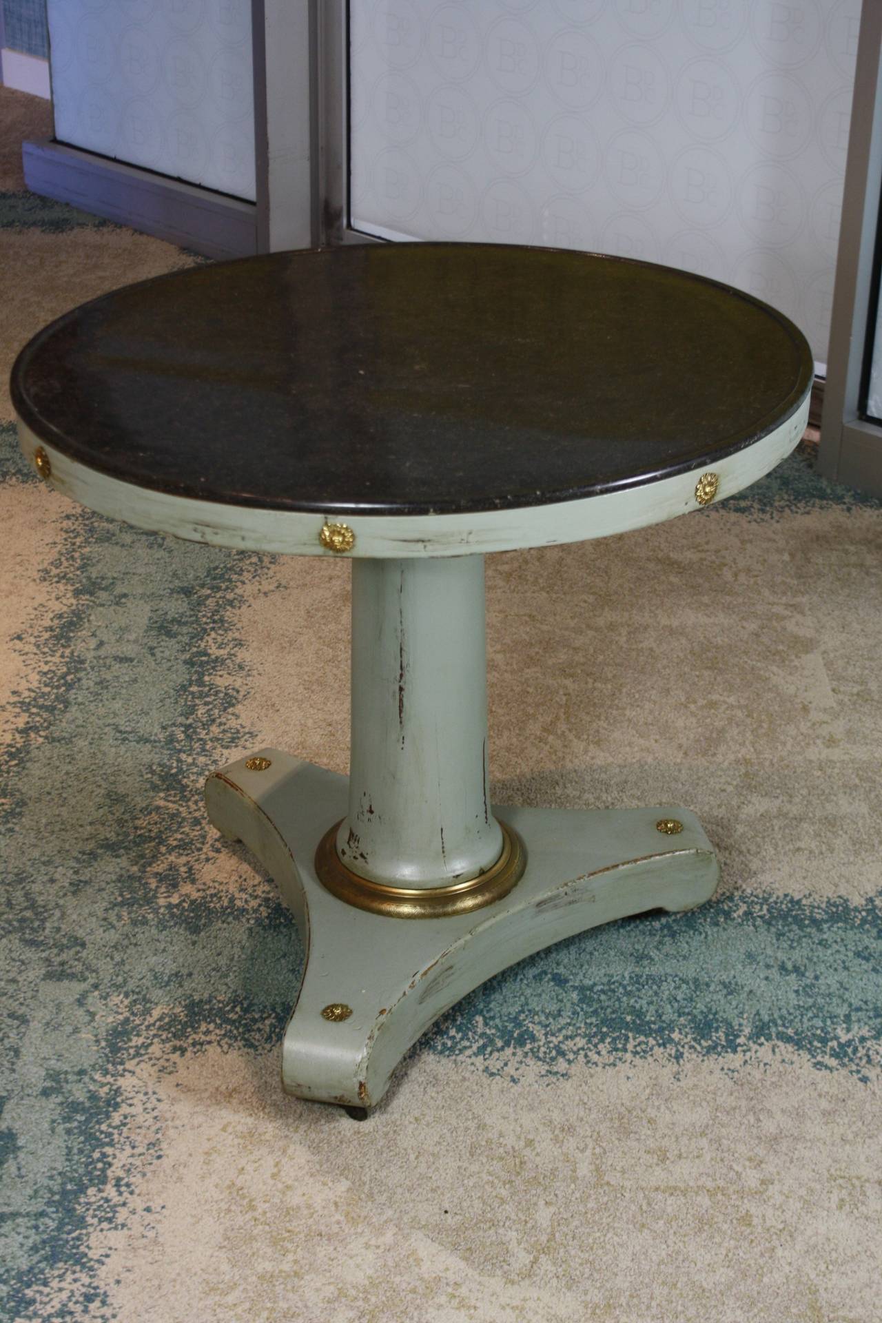 French Empire Period Marble-Top Center Table