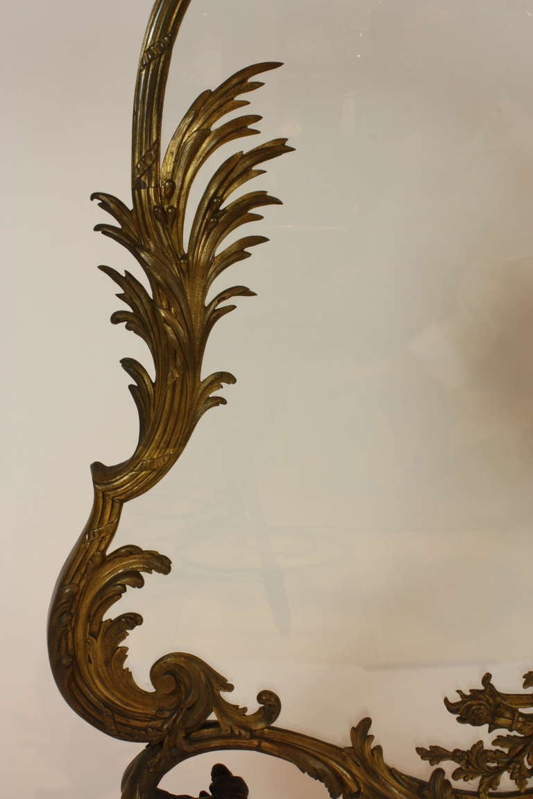 Impressive French Bronze Firescreen with Glass 5