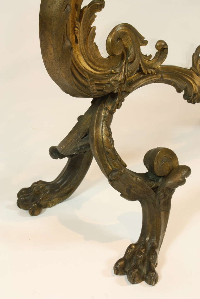 Impressive French Bronze Firescreen with Glass 2