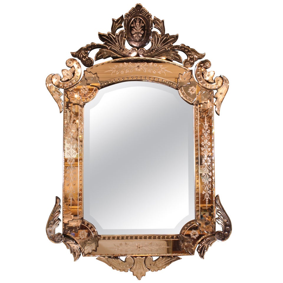 Ornate Venetian Rococo Mirror For Sale at 1stdibs