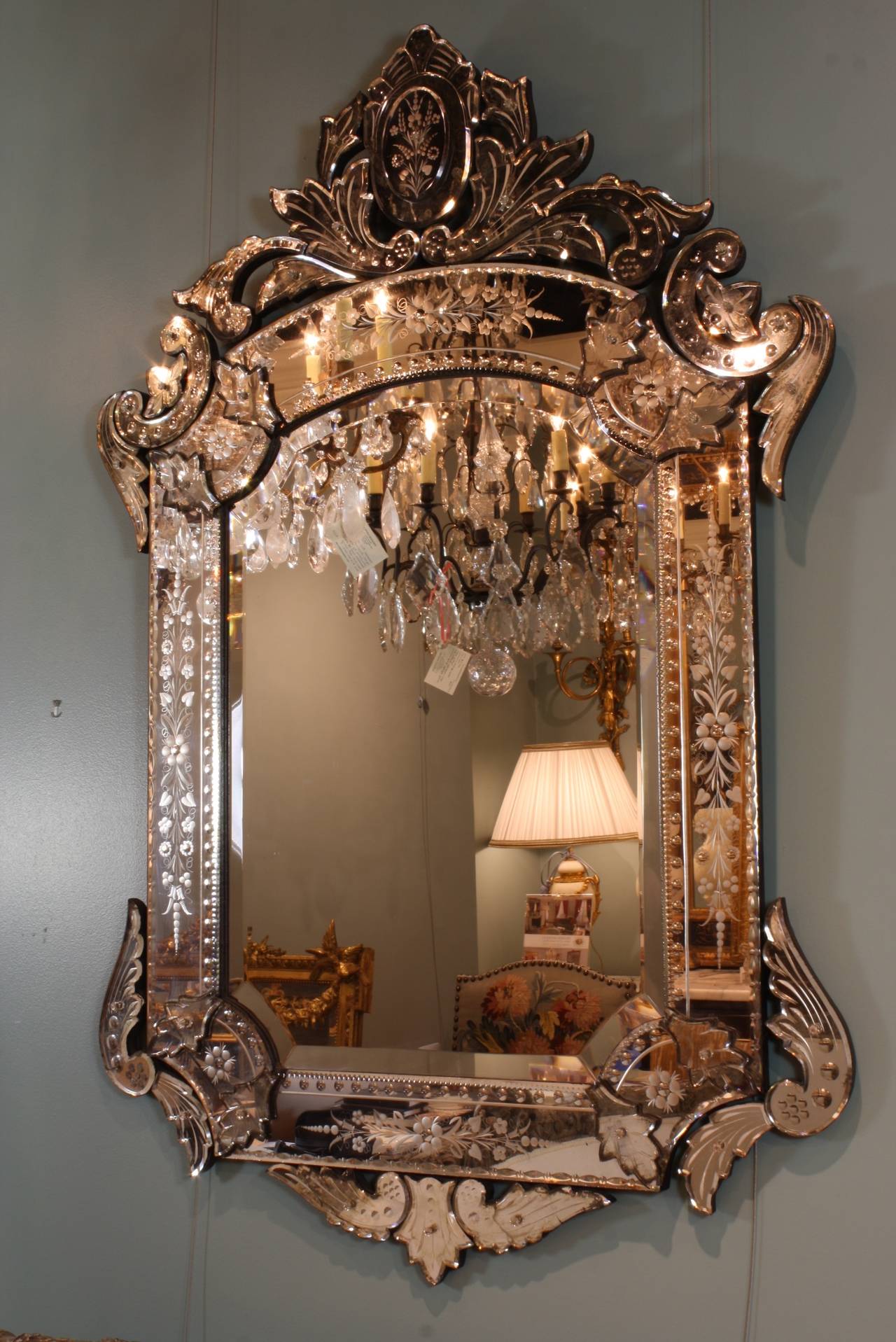 Italian Ornate Venetian Rococo Mirror