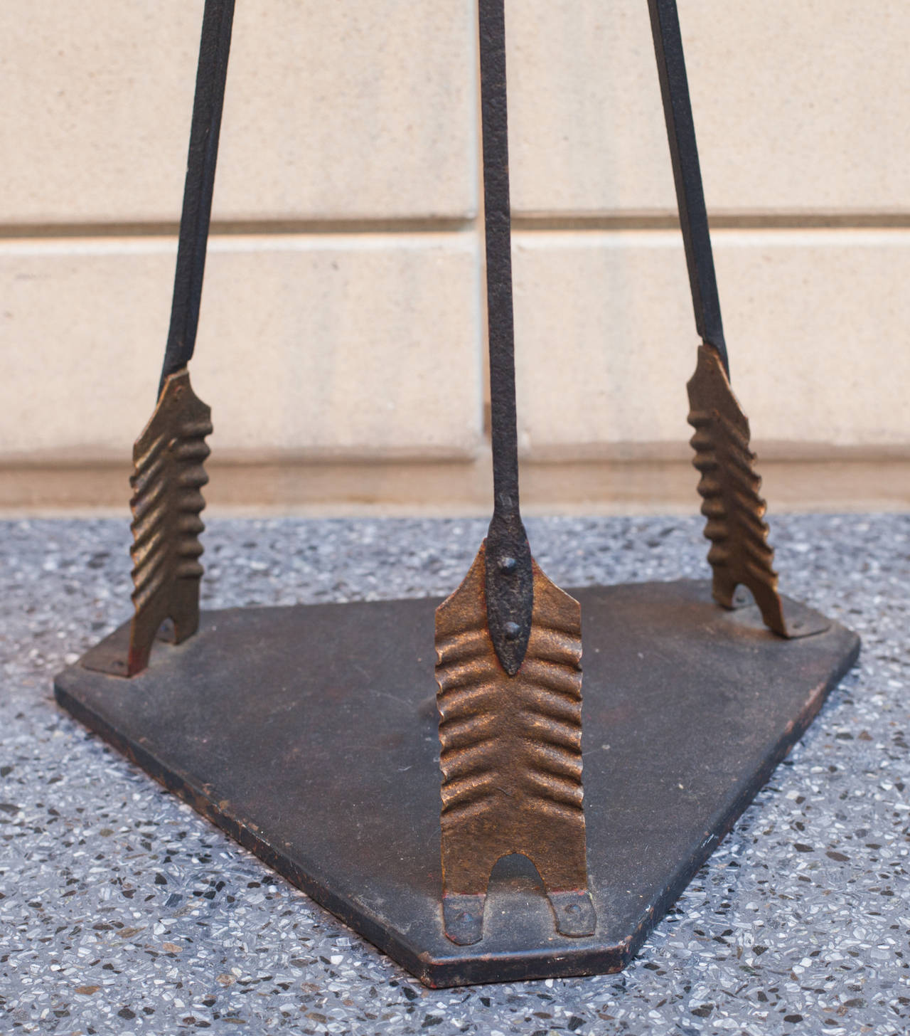 Neo-Classical Iron Plant Stand In Excellent Condition In West Palm Beach, FL
