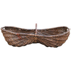 Antique French Grape Pickers Basket