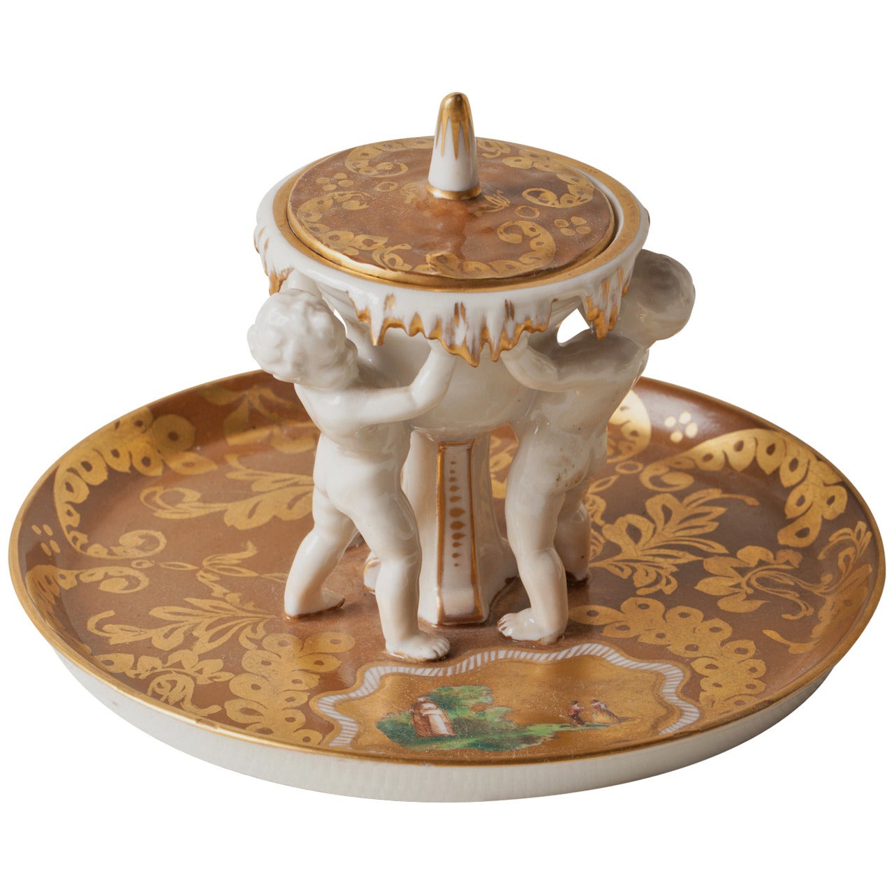 Dresden Porcelain Inkstand