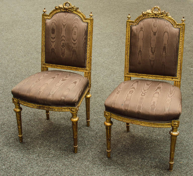Pair of Louis XVI Style Chaises