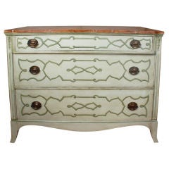 American Faux Painted Chest of Drawers