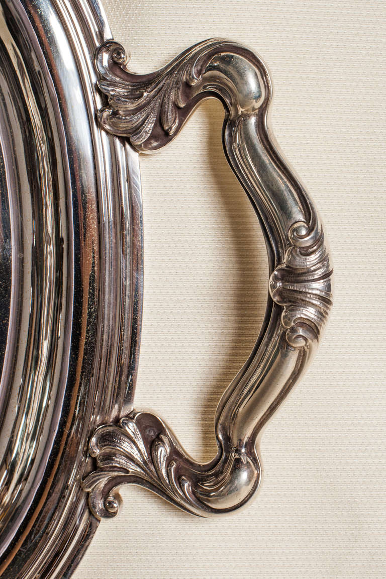 Rococo Revival Buccellati Ovoid Sterling Tray