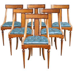 Antique Set of Six Continental Side Chairs