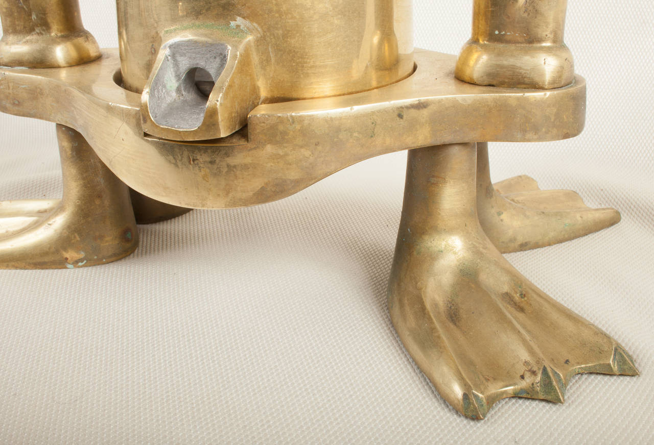 French Authentic Solid Brass Duck Press
