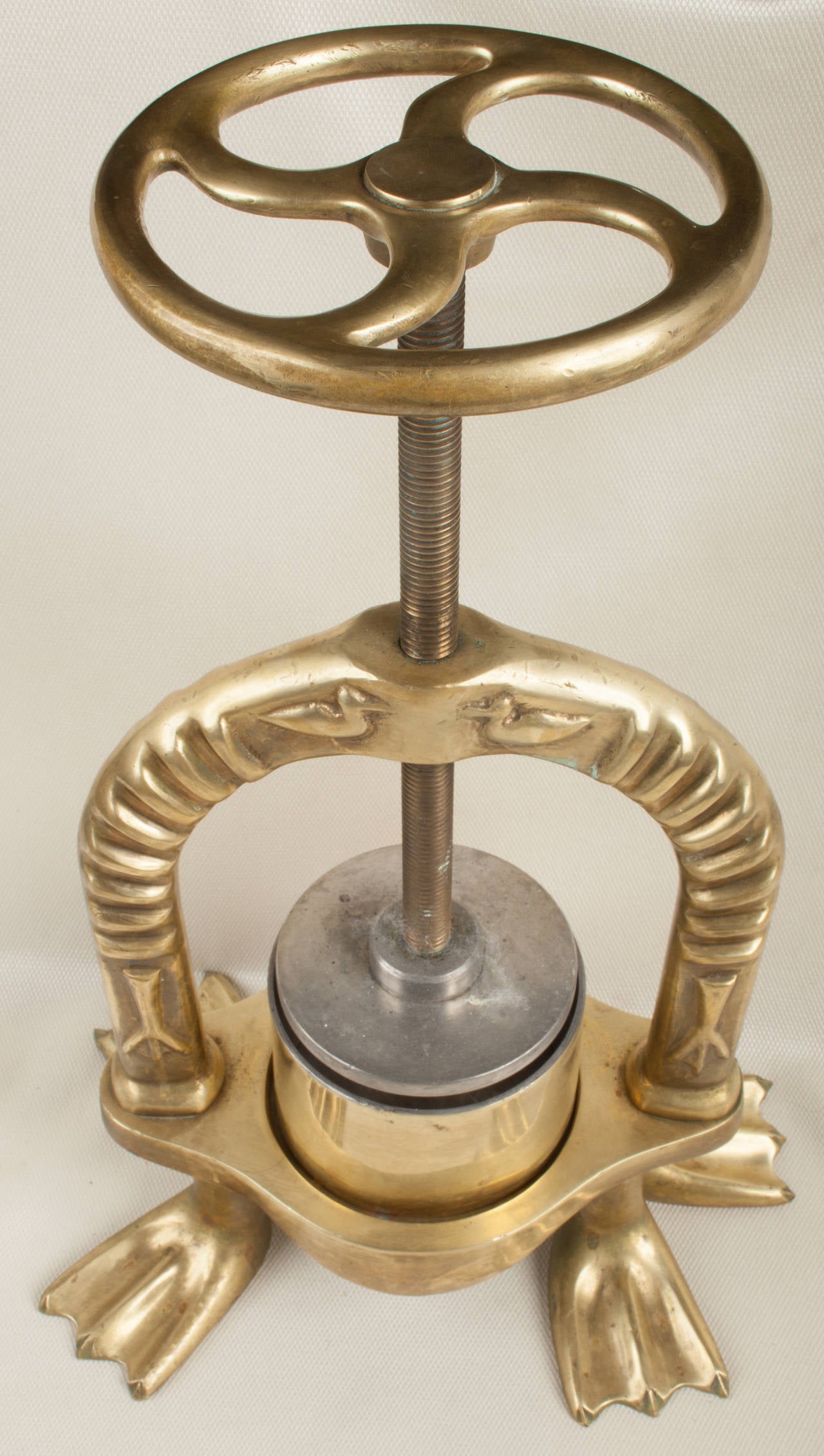20th Century Authentic Solid Brass Duck Press