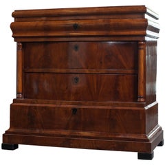 Period Biedermeier Walnut Chest of Drawers